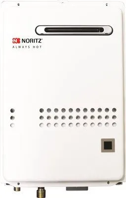 Noritz Residential Outdoor Condensing Front Exhaust Natural Gas Tankless Water Heater 120000 Btuh 6.6 Gpm