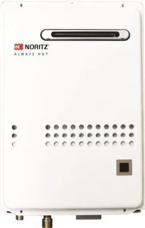 Noritz Residential Outdoor Condensing Front Exhaust Natural Gas Tankless Water Heater 120000 Btuh 6.6 Gpm