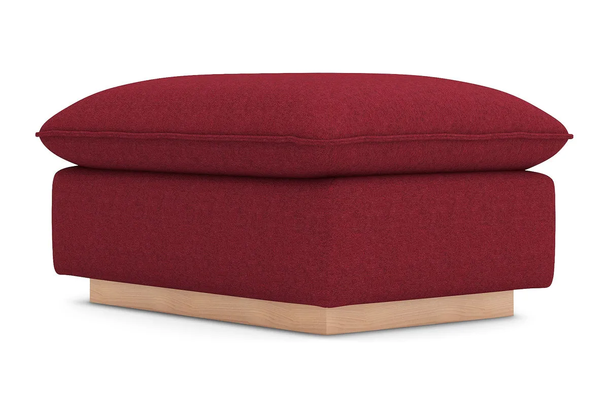 Olivia Ottoman :: Leg Finish: Natural / Size: 25x35