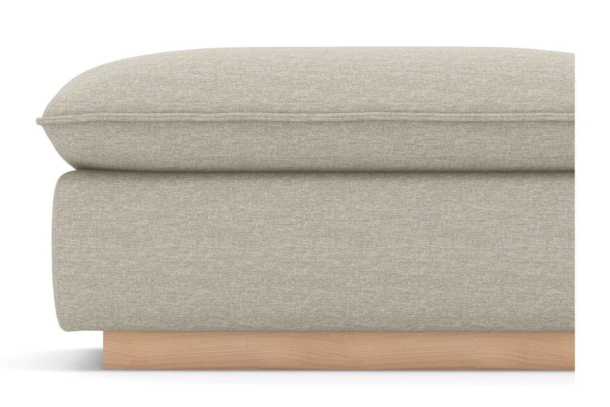 Olivia Ottoman :: Leg Finish: Natural / Size: 25x35