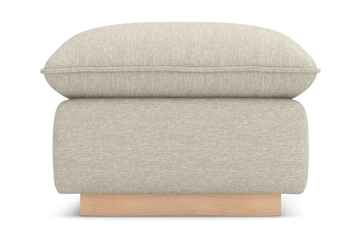 Olivia Ottoman :: Leg Finish: Natural / Size: 25x35