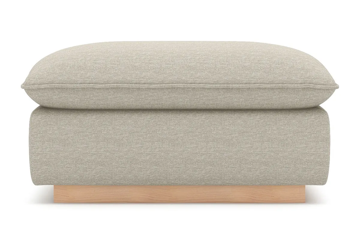 Olivia Ottoman :: Leg Finish: Natural / Size: 25x35