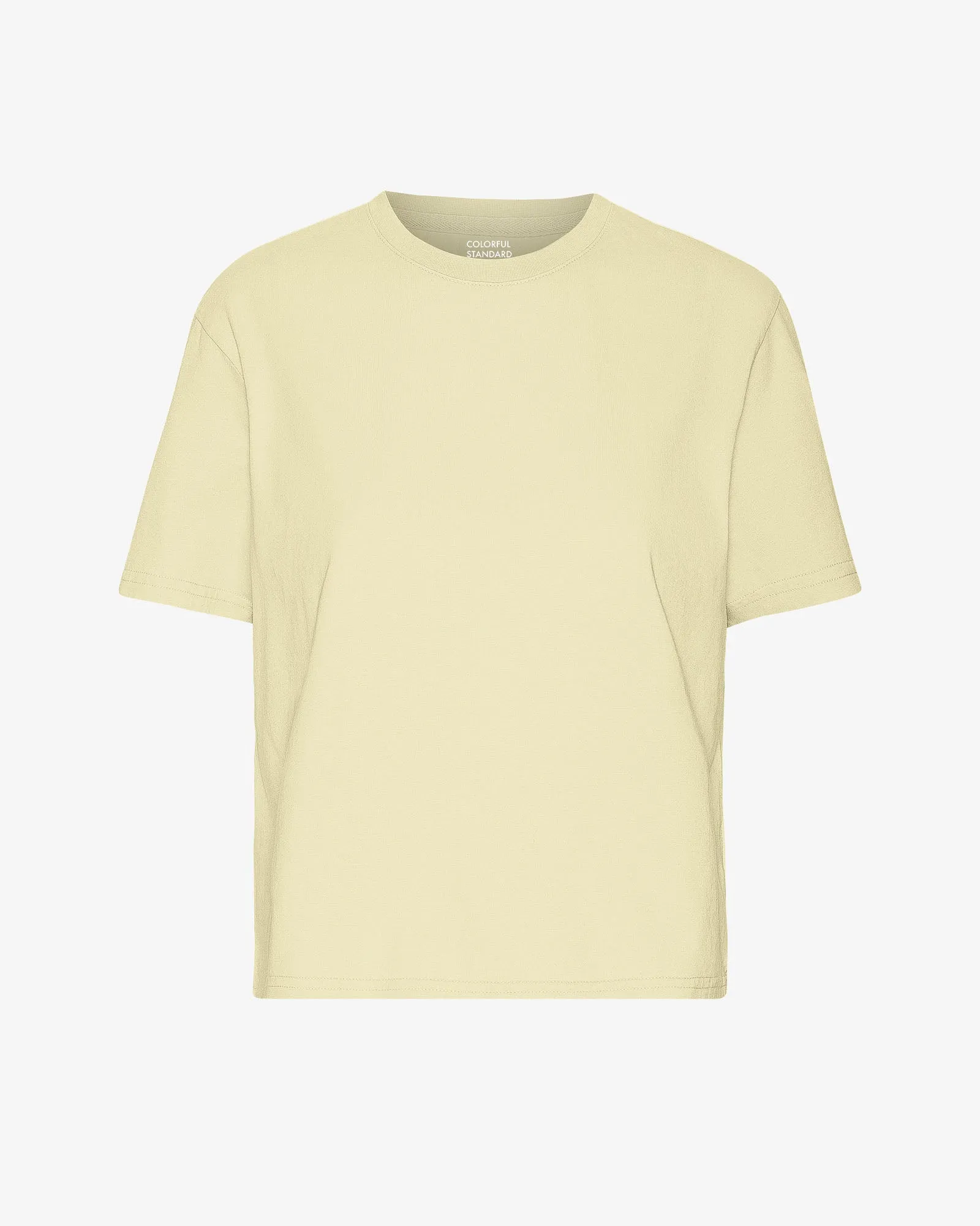 Organic Boxy Crop Tee - Soft Yellow