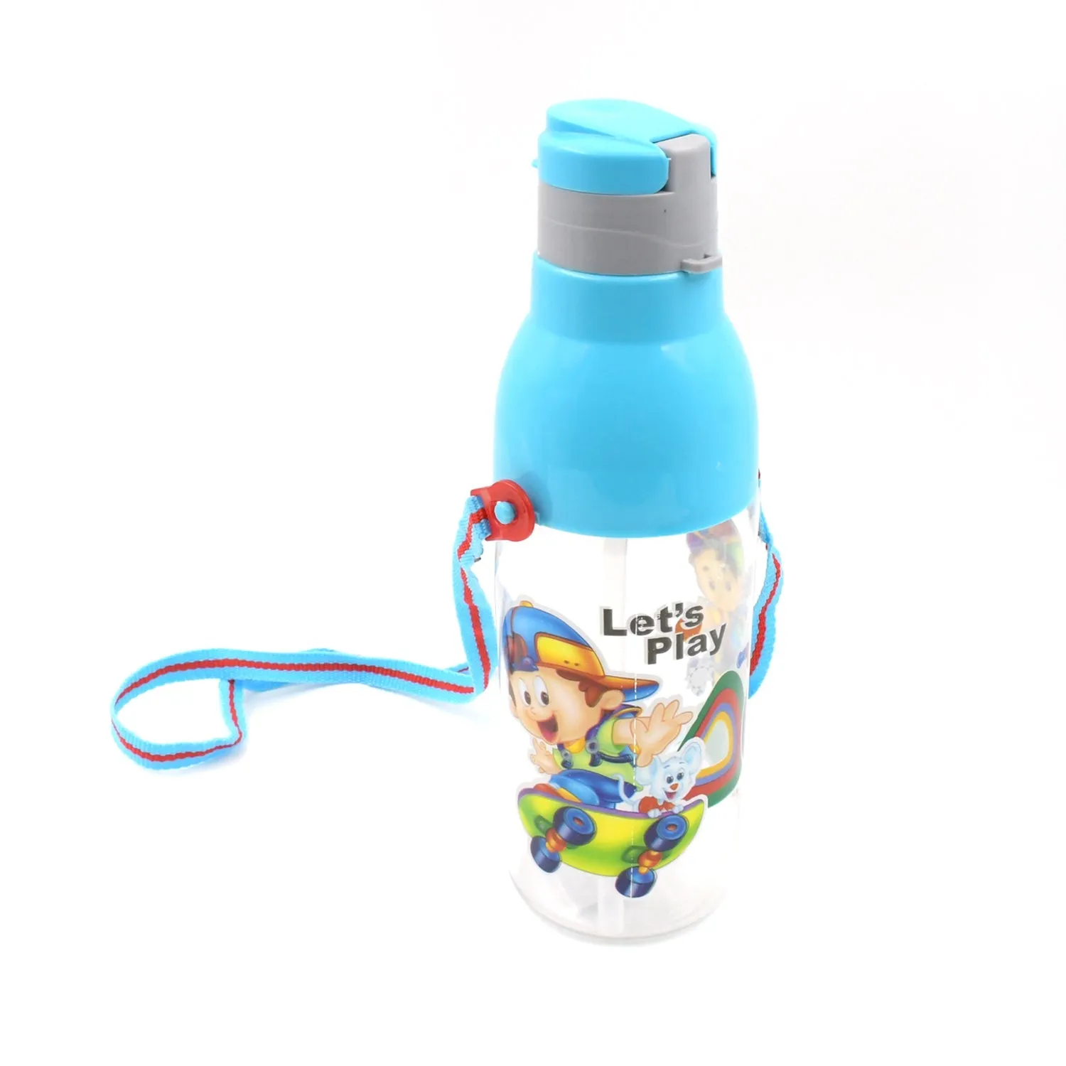 Plastic Tranparent Sports Insulated Water Bottle with Dori & Straw Easy to Carry High Quality Water Bottle, BPA-Free & Leak-Proof! for Kids' School, For Fridge, Office, Sports, School, Gym, Yoga (1 Pc 900ML)