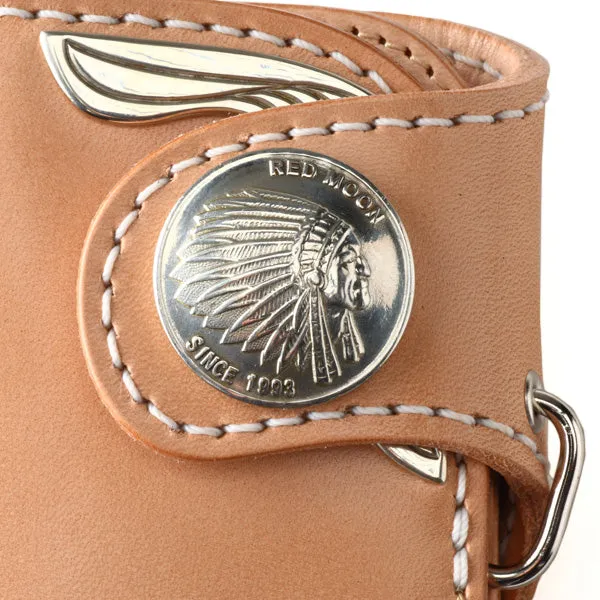 Redmoon "Silver Eagle" Natural Leather Long Wallet