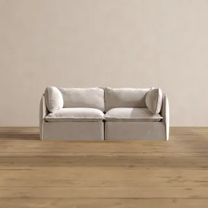 Slipcover Only - Modular Washable 2-Seater in Mist