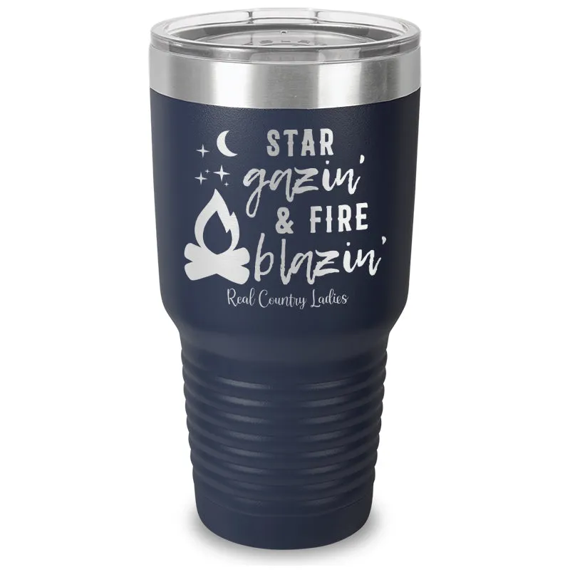 Star Gazin And Fire Blazin Laser Etched Tumbler