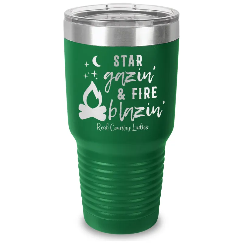 Star Gazin And Fire Blazin Laser Etched Tumbler