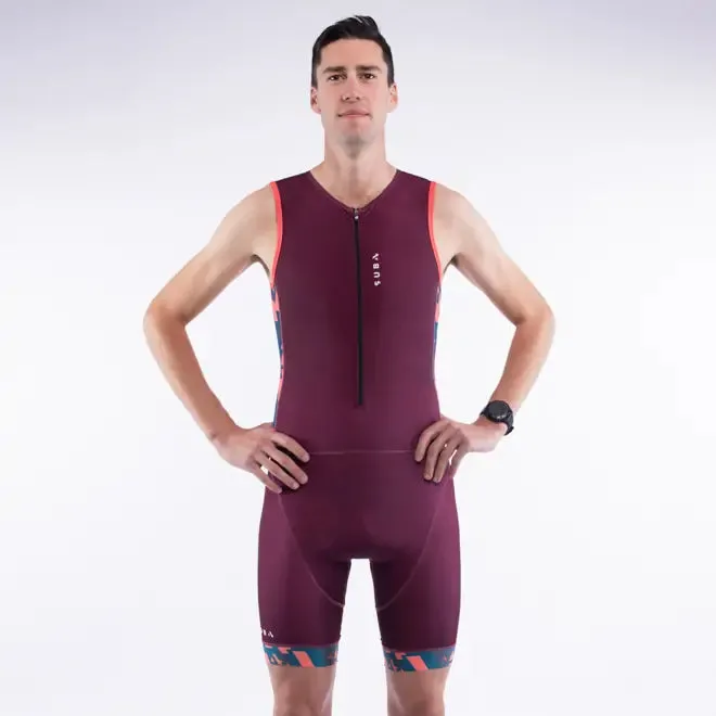 Sub4 Men's Endurance Tri Suit - Crimson Camo