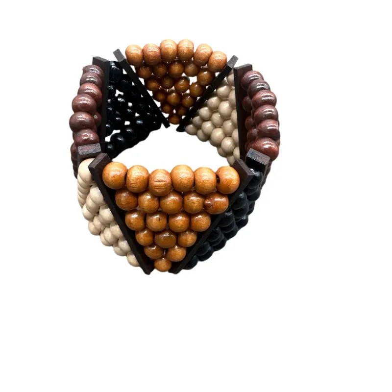 TEEK - Bohemian Vintage Natural Wooden Beads Bracelet