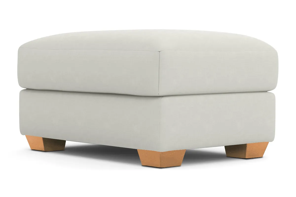 Tuxedo Ottoman :: Leg Finish: Natural / Size: 25x35