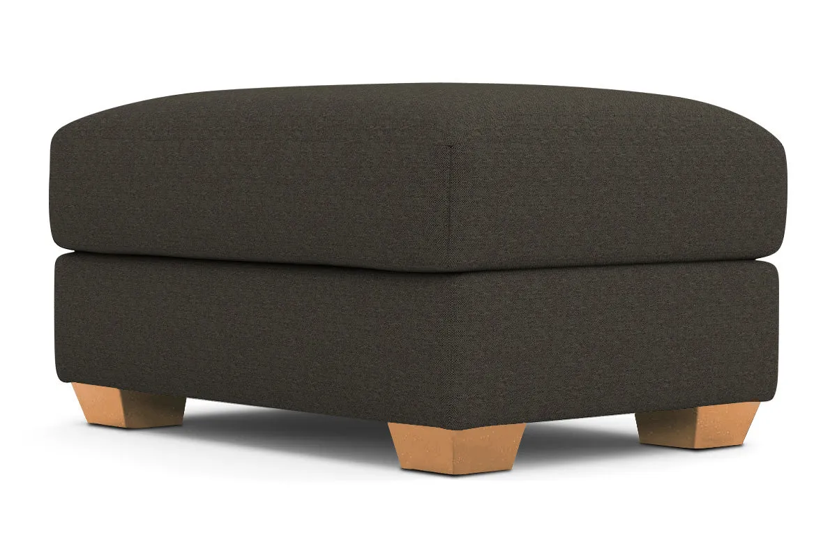 Tuxedo Ottoman :: Leg Finish: Natural / Size: 25x35