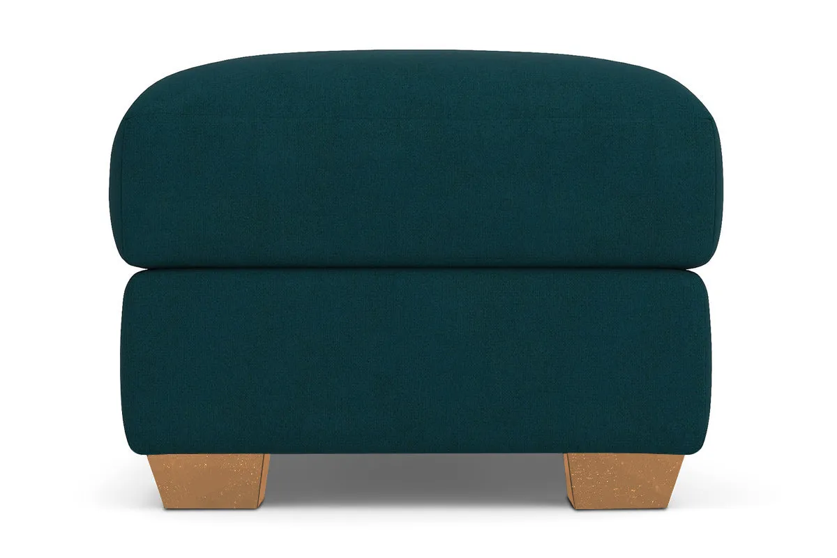 Tuxedo Ottoman :: Leg Finish: Natural / Size: 25x35