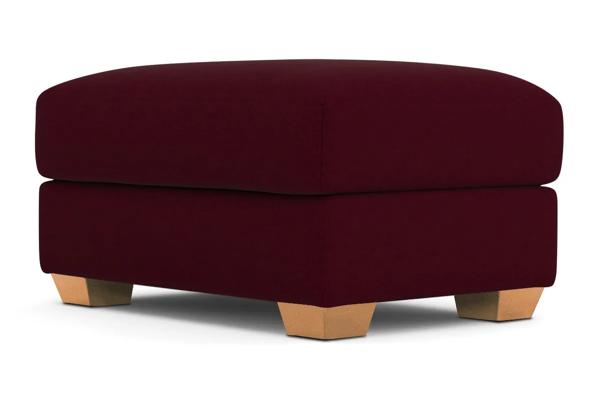 Tuxedo Ottoman :: Leg Finish: Natural / Size: 25x35