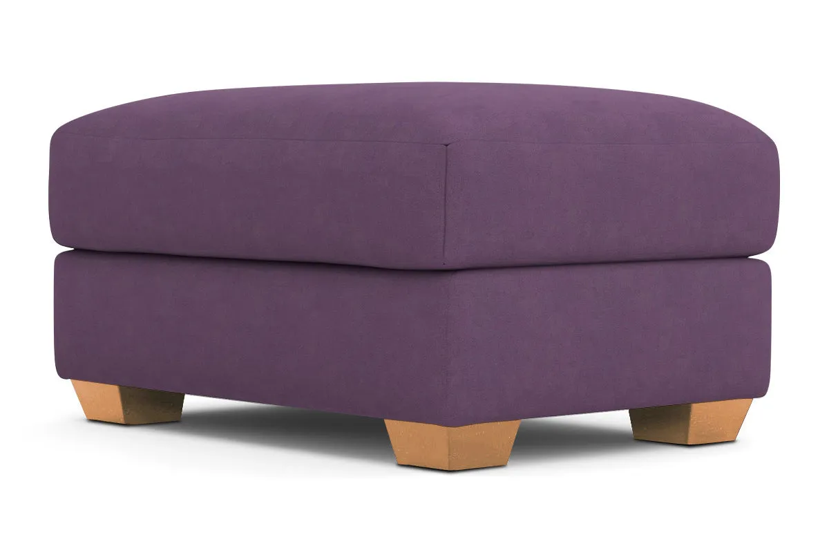 Tuxedo Ottoman :: Leg Finish: Natural / Size: 25x35