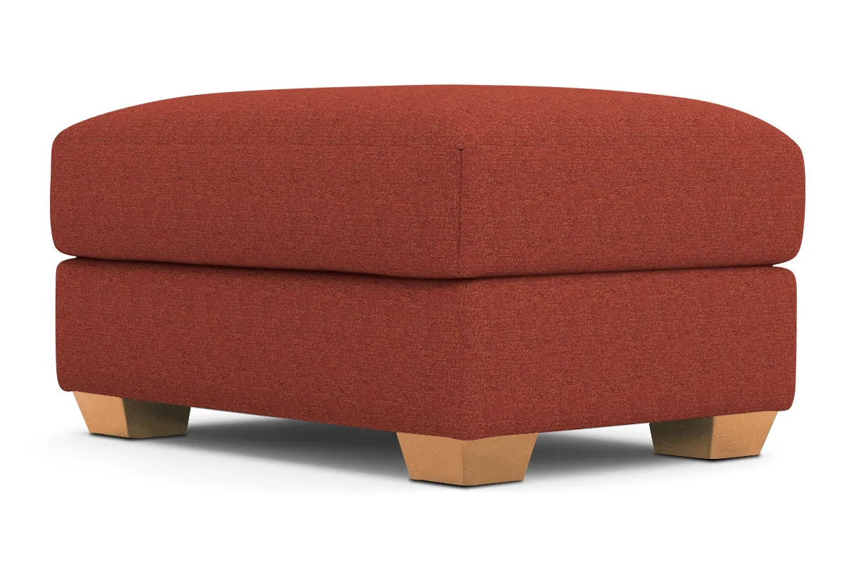 Tuxedo Ottoman :: Leg Finish: Natural / Size: 25x35