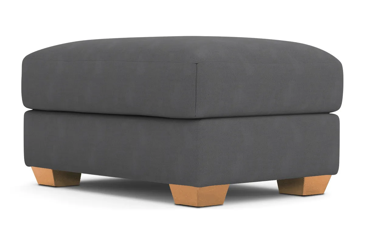 Tuxedo Ottoman :: Leg Finish: Natural / Size: 25x35