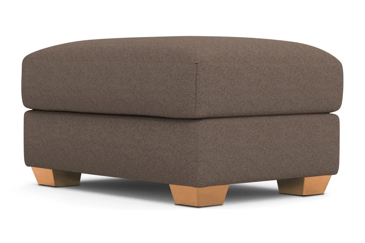 Tuxedo Ottoman :: Leg Finish: Natural / Size: 25x35