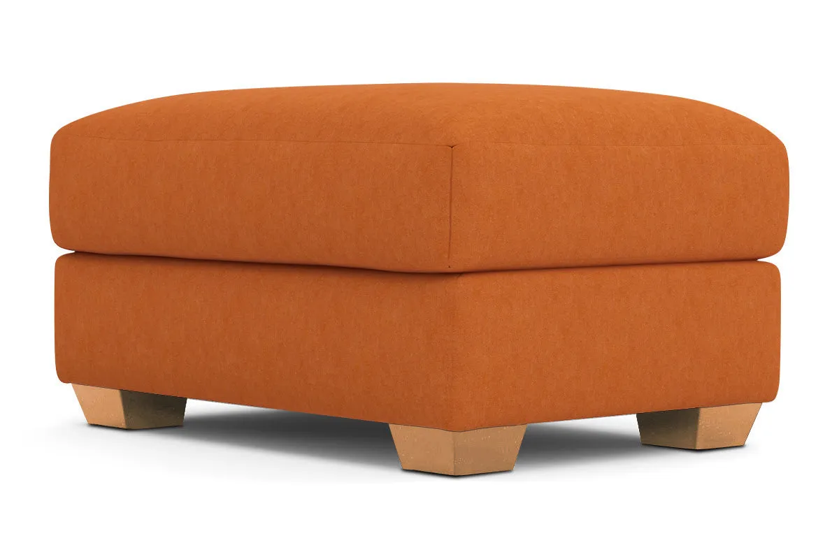 Tuxedo Ottoman :: Leg Finish: Natural / Size: 25x35