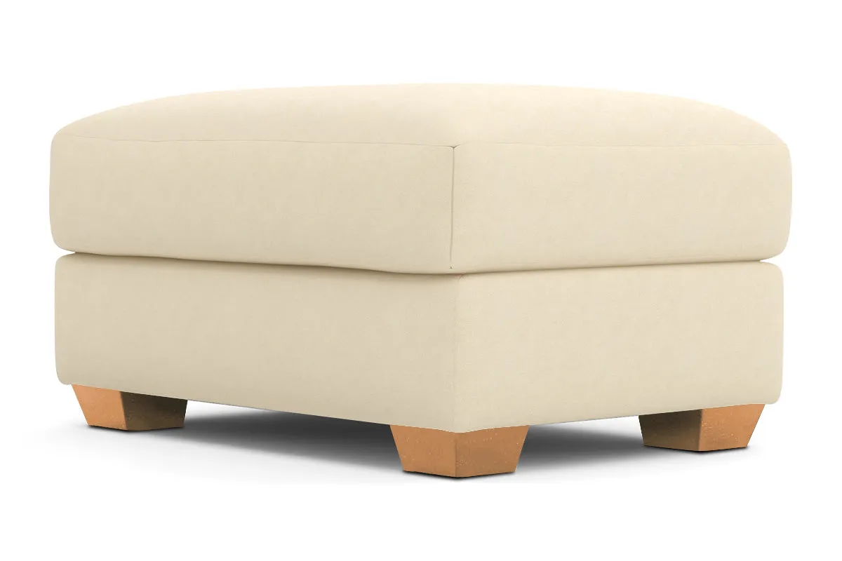 Tuxedo Ottoman :: Leg Finish: Natural / Size: 25x35