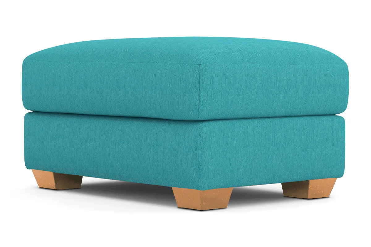 Tuxedo Ottoman :: Leg Finish: Natural / Size: 25x35