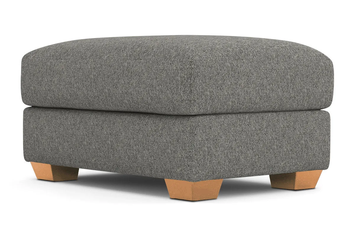 Tuxedo Ottoman :: Leg Finish: Natural / Size: 25x35