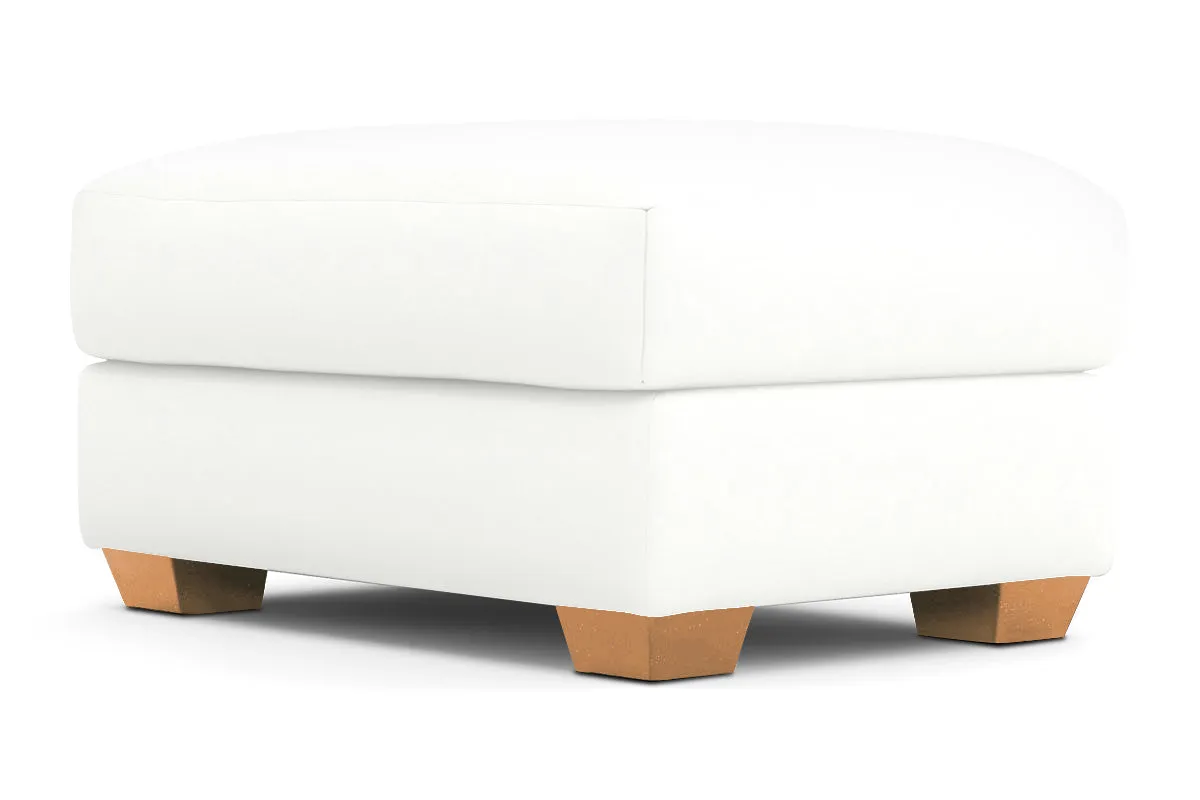 Tuxedo Ottoman :: Leg Finish: Natural / Size: 25x35