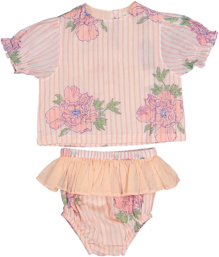 WHOOPI CUSTOM BABY SET-Peach Lily