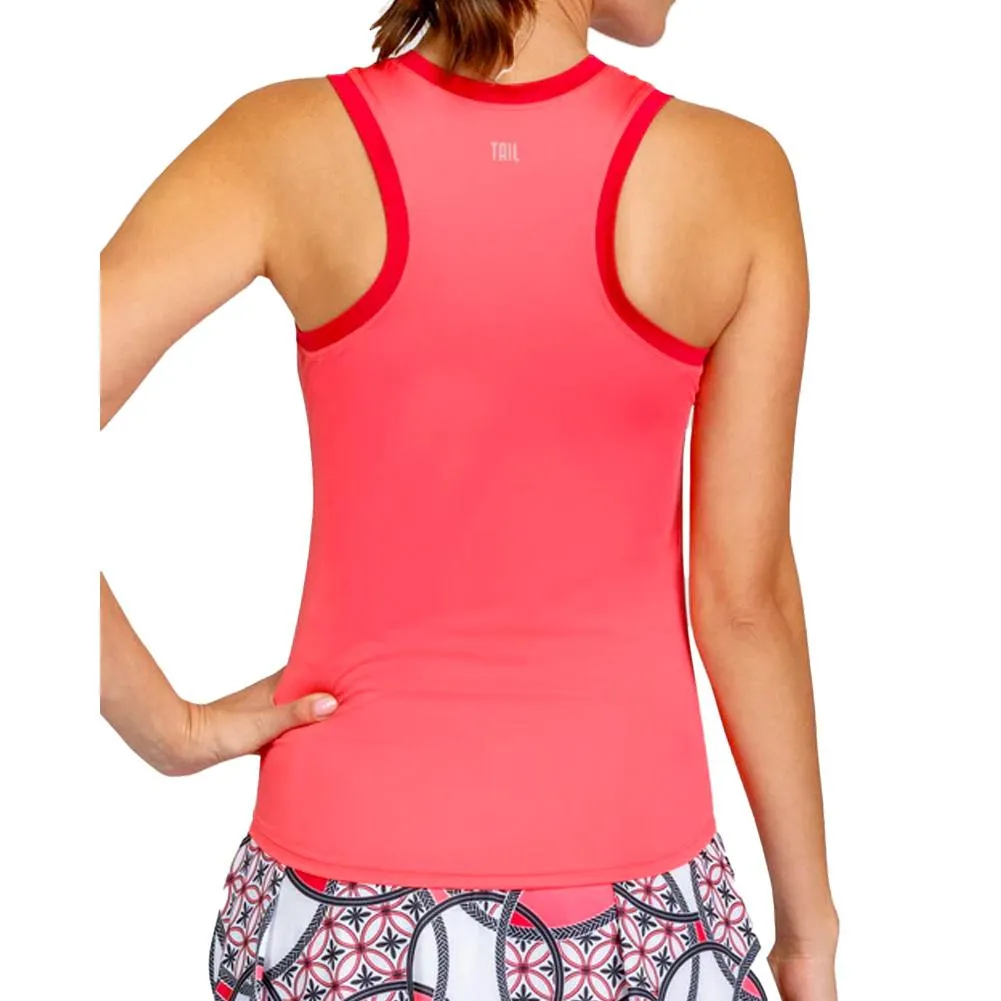 Women's Rhoswen Racerback Pickleball Tank Lychee Pink