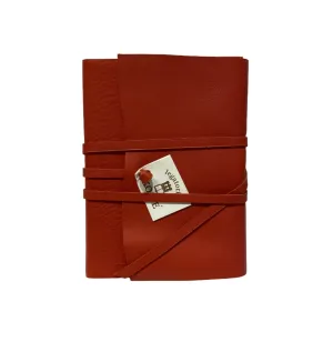 Wrap Leather Journal Medioevalis Red Medium