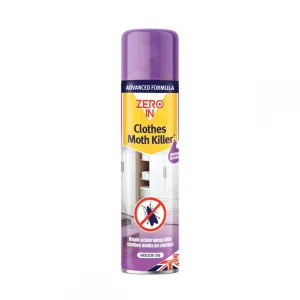 Zero In Clothes Moth Killer 2 - 300ml Aerosol