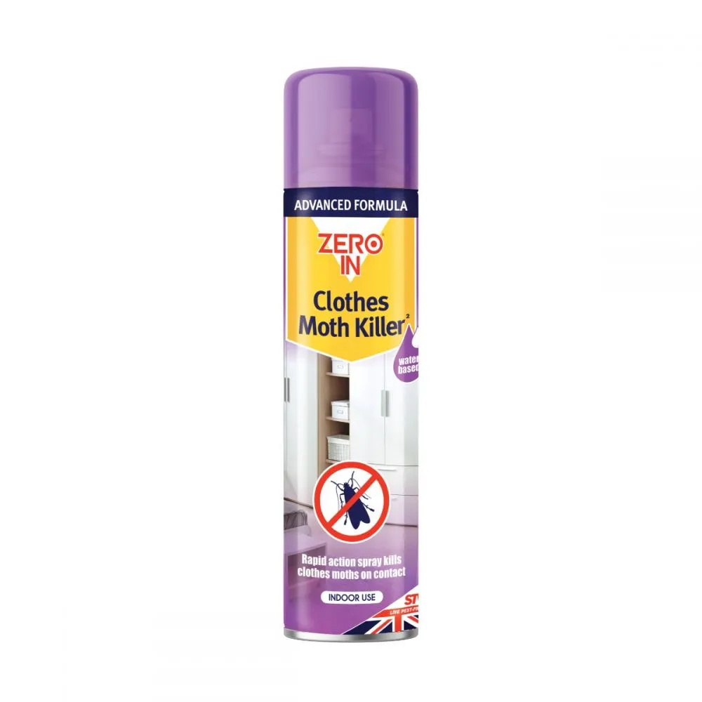 Zero In Clothes Moth Killer 2 - 300ml Aerosol