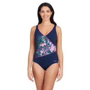 Zoggs Martinique Wrap Front One Piece